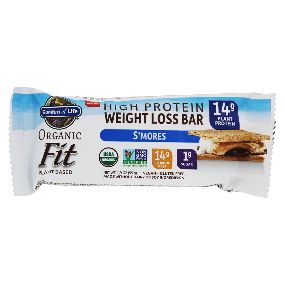 Garden of Life - Organic Fit High Protein Weight Loss Bar S'mores - 1.9 oz.