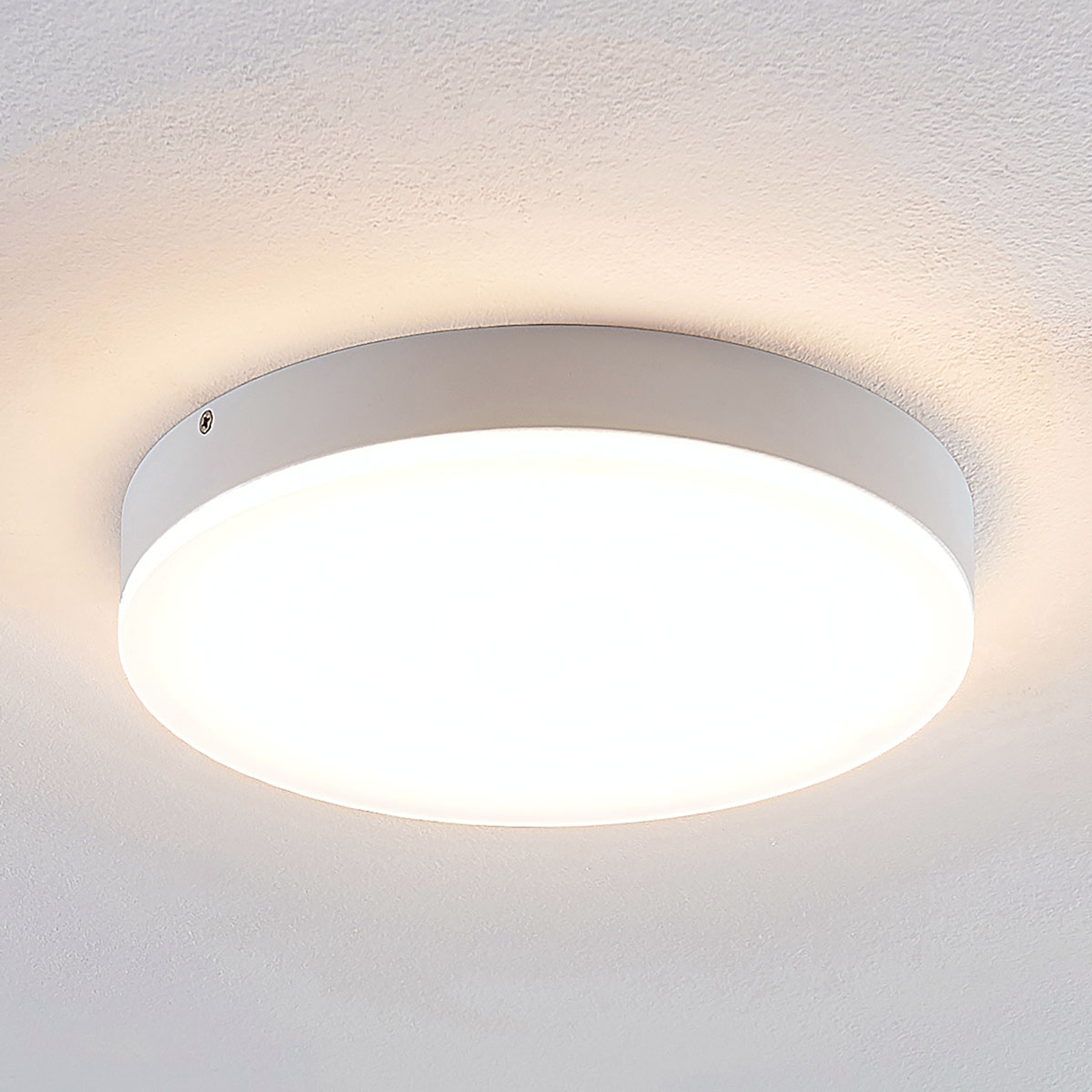 Lindby Leonta LED-kattovalaisin, valkoinen, 25 cm