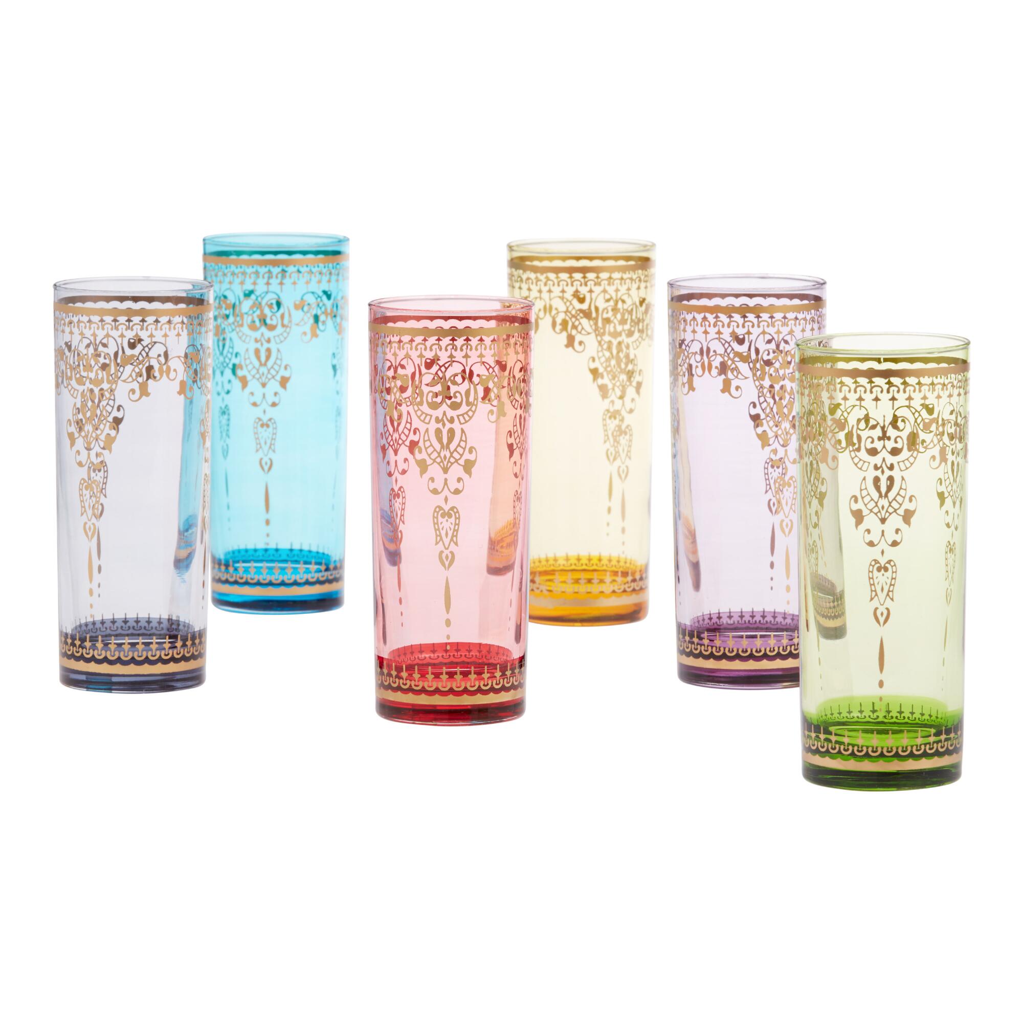 Moroccan Highball Glasses Set of 6 by World Market