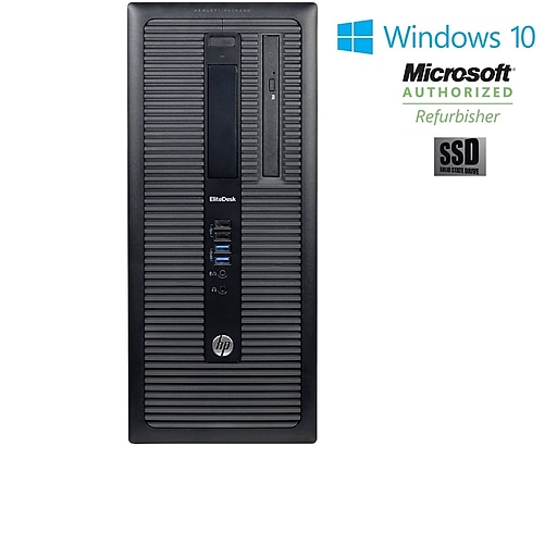 Refurbished HP 800 g1 tower core i5 4570 3.2ghz 16GB RAM 240GB solid state hard drive Windows 10 pro