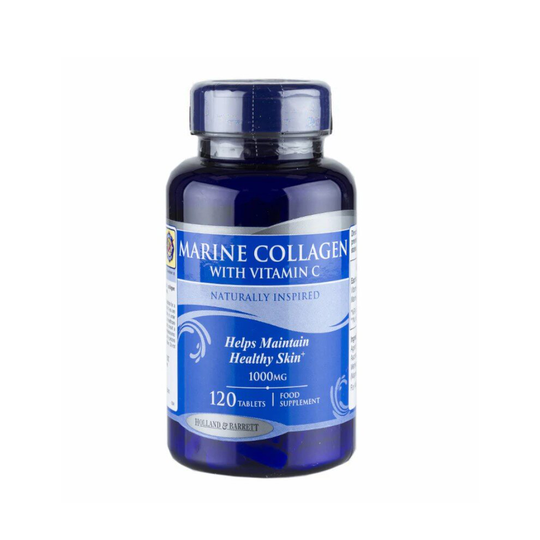 Buy Holland & Barrett Marine Collagen With Vitamin C 120 Tablets Online