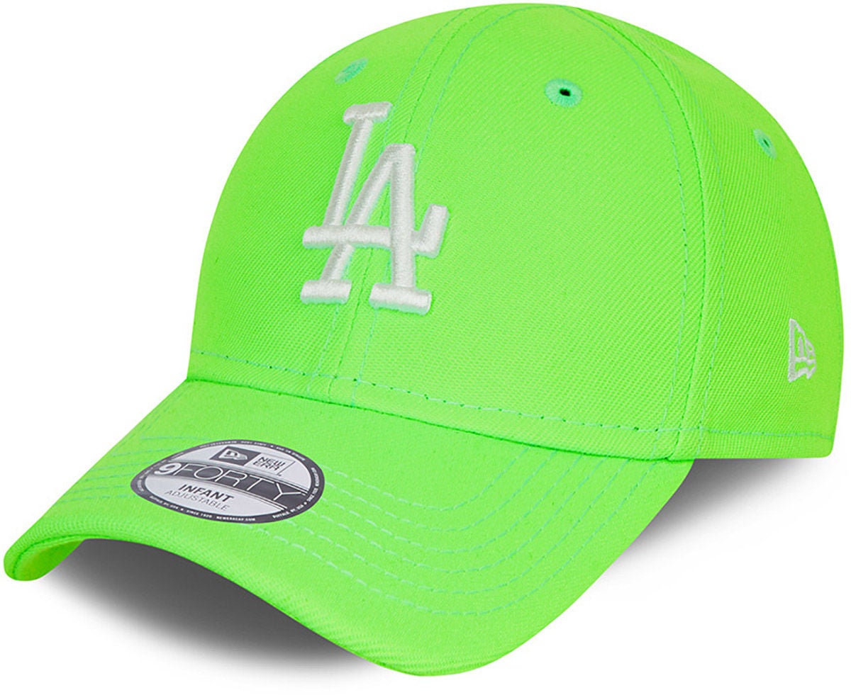 New Era LA Dodgers Neon Pack 9Forty Kappe, Green Shock, 0-2 Jahre