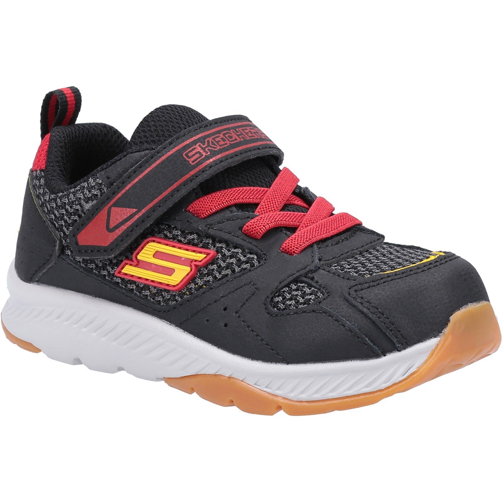 Skechers Kid's Comfy Grip Trainer Multicolor 30424 - Black/Red 9