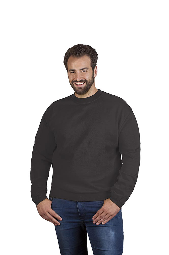 Premium Sweatshirt Plus Size Herren, Graphit, 4XL