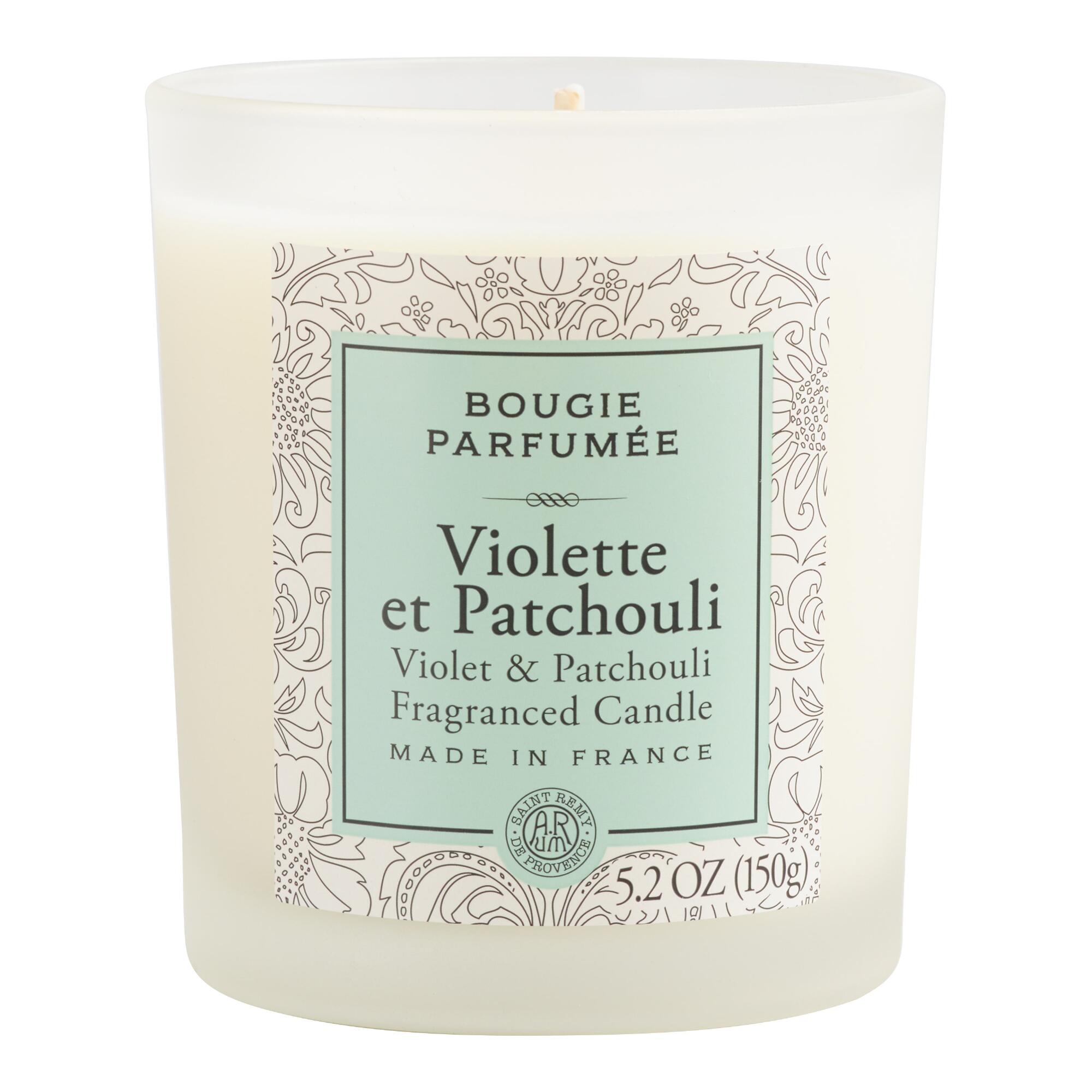 Violet & Patchouli Bougie Parfumee Scented Candle by World Market