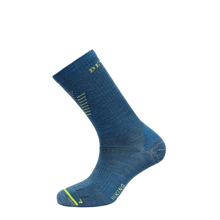 Devold Unisex Hiking Light Sock - Merino Wool, Skydiver / Yellow / 44-47
