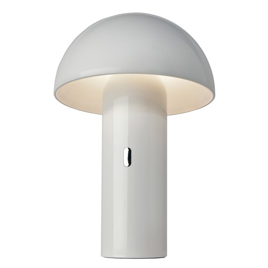 Svamp-LED-pöytälamppu, akku, valkoinen