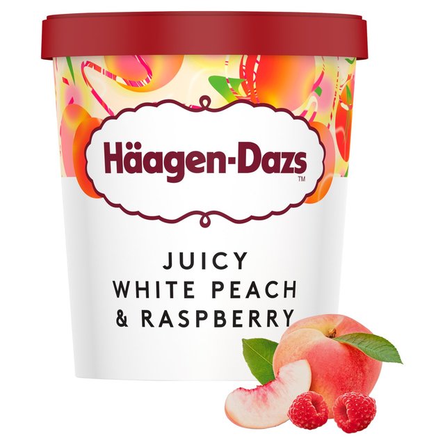 Haagen Dazs White Peach & Raspberry