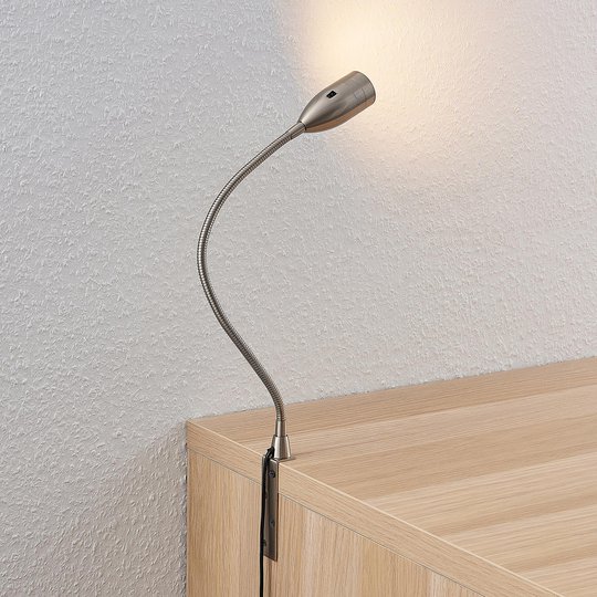 Lindby Ammara -LED-pöytävalaisin, nikkeli