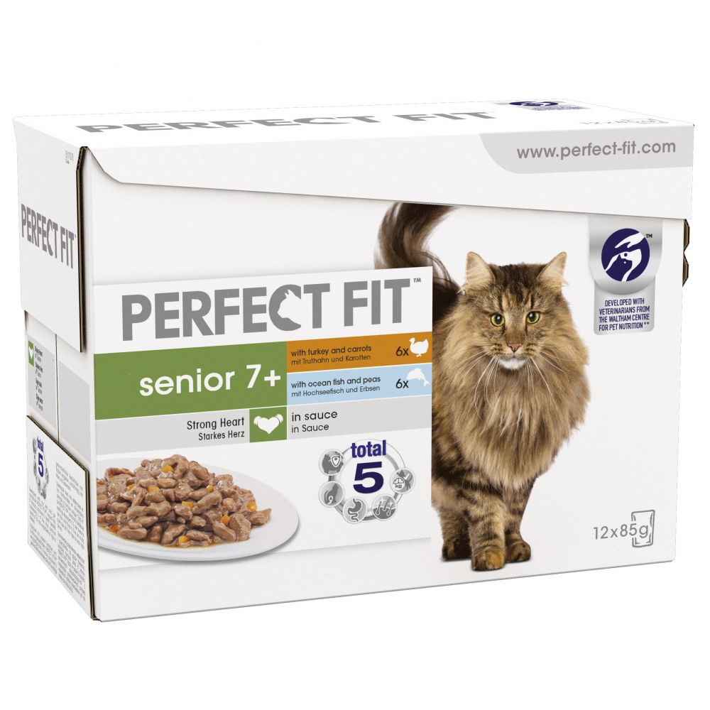 Perfect Fit Senior 7+ Pouches - Mixed Pack in Sauce - 12 x 85g