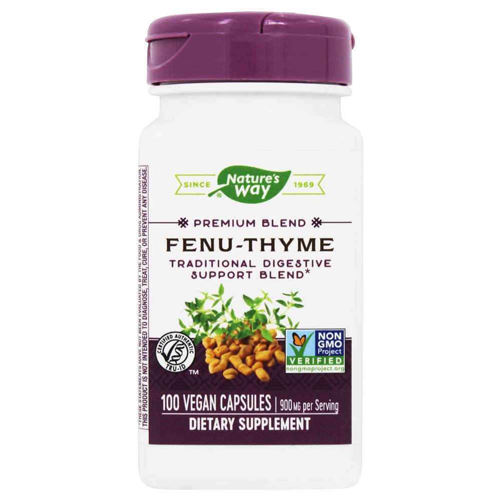 Nature's Way - Fenu-Thyme Digestive Support Blend 900 mg. - 100 Vegan Capsules
