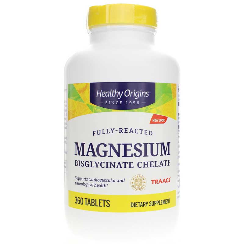 Healthy Origins Magnesium Bisglycinate Chelate 360 Tablets