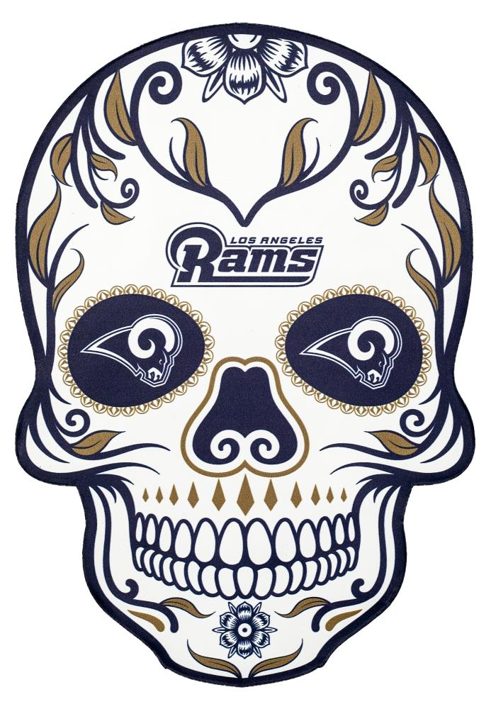 Applied Icon 6-in x 5-1/4-in Los Angeles Rams Aluminum Information Display Outdoor Graphic | NFOS1707