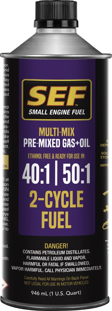 VP Racing Fuels Engineered 2-Cycle fuel 1-Quart 40:1 & 50:1 Ethanol Free Pre-Blended 2-Cycle Fuel | 8641