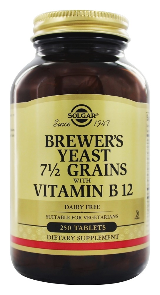 Solgar - Brewer's Yeast 7 1/2 Grains - 250 Tablets