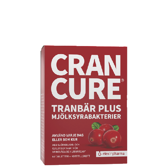 Cran Cure® tranbär plus mjölksyrabakterier, 60 tabletter