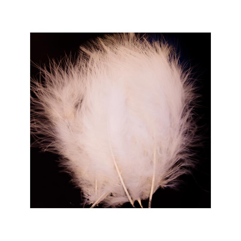 Marabou Blood Quill - White