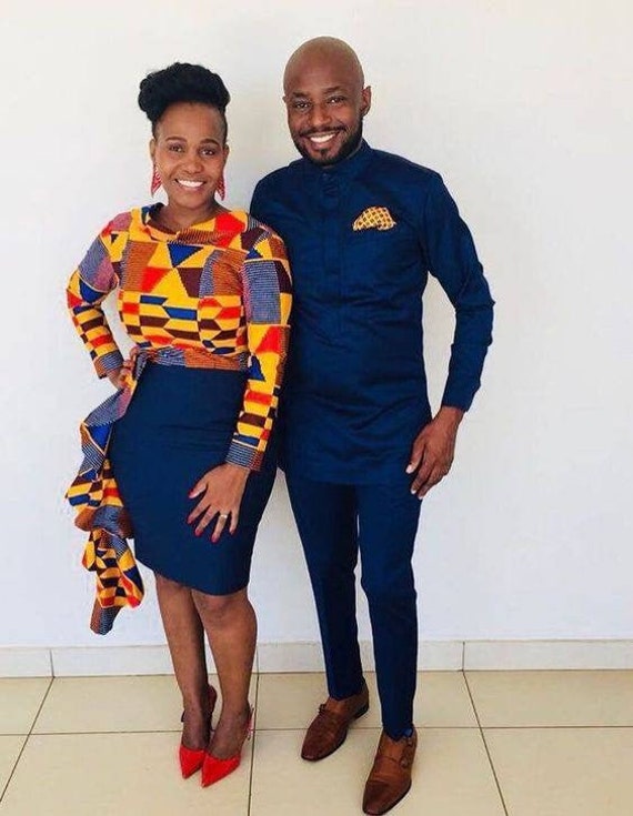 African Couples Clothing, Unisex Outfits, Women's Apparel, Men's Traditional Suits, Prom Dress, Bridegroom Costume