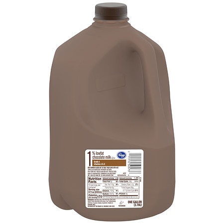 Kroger 1% Low Fat Chocolate Milk Jug - 128.0 fl oz