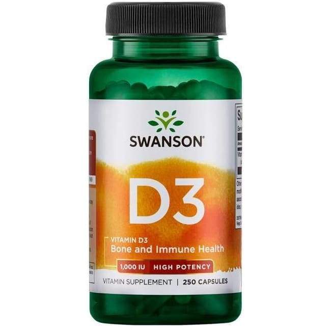 Vitamin D-3, 1000 IU - 250 caps