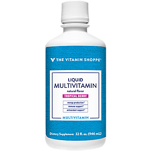Liquid Multivitamin - Energy Production, Antioxidant & Immune Support - Tropical Berry (32 fl. oz.)