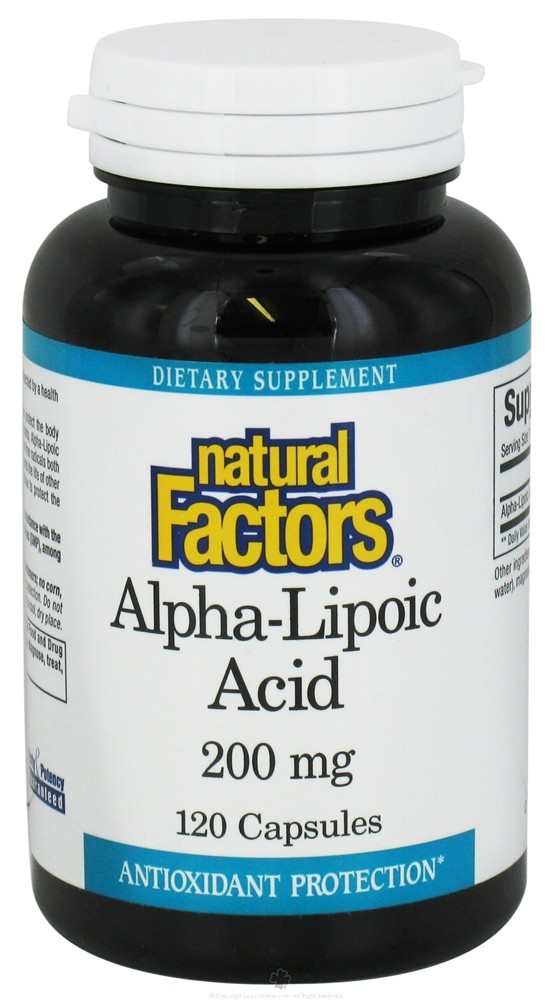 Natural Factors - Alpha-Lipoic Acid 200 mg. - 120 Capsules