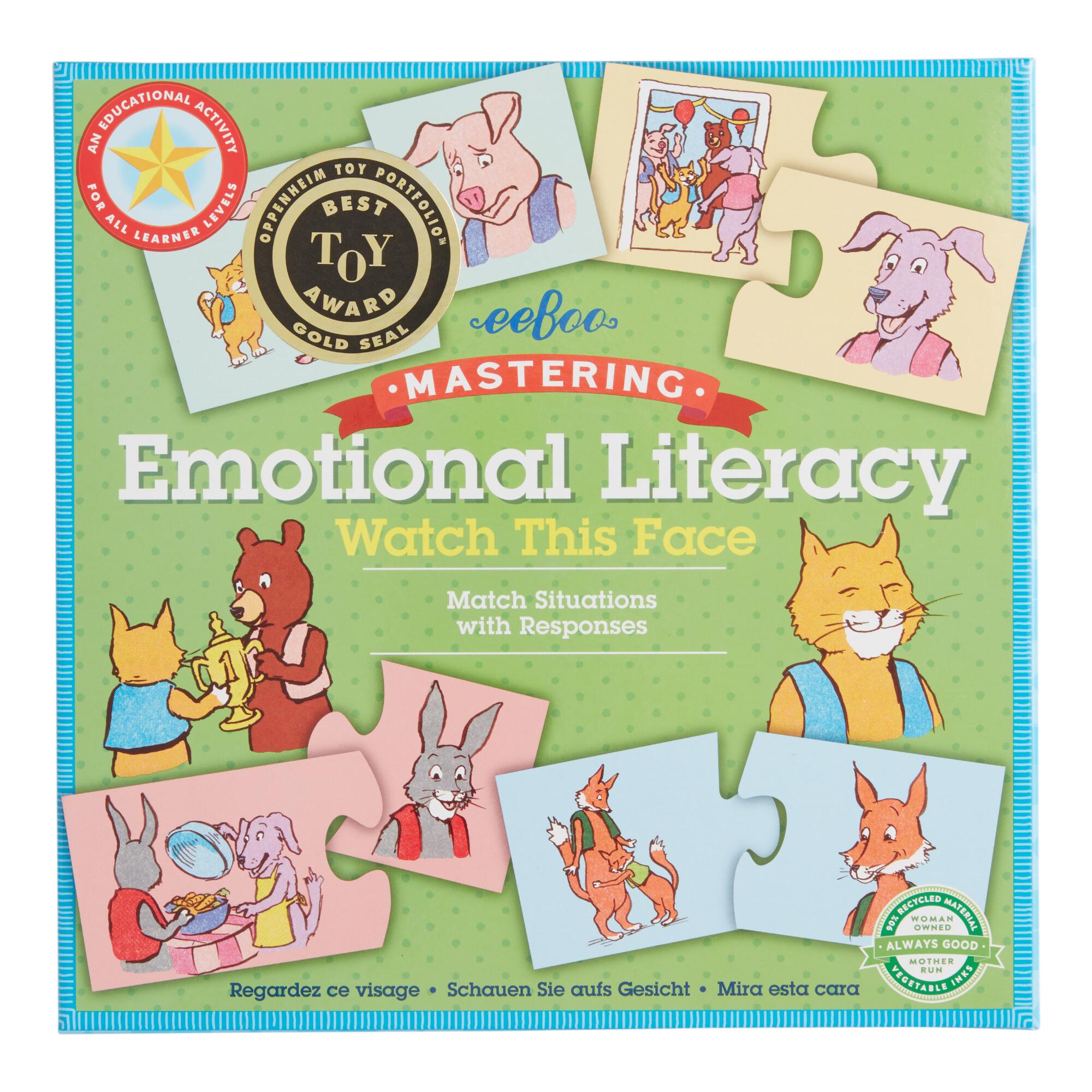 Eeboo Watch This Face Emotional Literacy Game: Multi - Recycled Paper by World Market