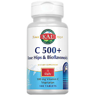 Vitamin C 500 Plus Rose Hips & Bioflavonoids - Sustained Release - 500 MG (100 Tablets)