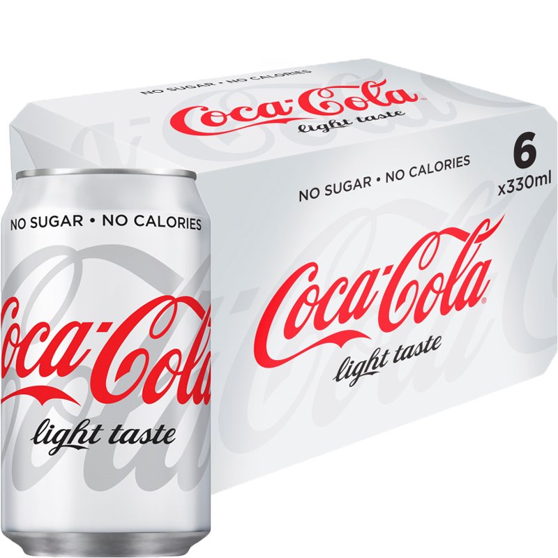 Läsk "Coca Cola Light" 6 x 330ml - 32% rabatt
