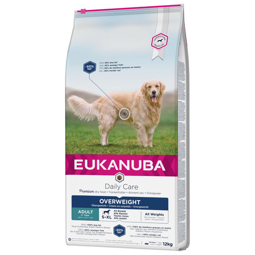Eukanuba Daily Care Overweight Adult Dog - Economy Pack: 2 x 12kg