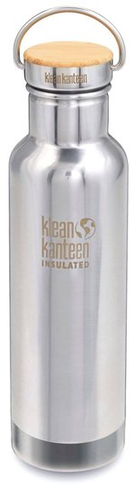 Klean Kanteen Insulated Reflect Baboo Cap Vannflaske med Bambuslokk 592ml, Mirrored Stainless