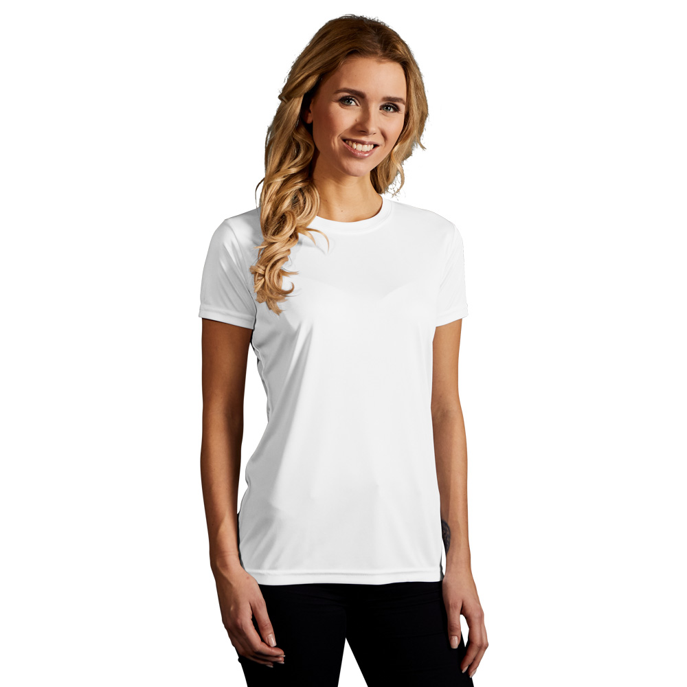 UV-Performance T-Shirt Damen, Weiß, L