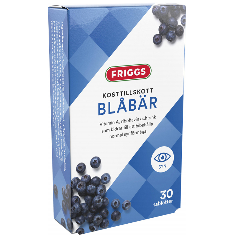 Kosttillskott Blåbär 30-pack - 71% rabatt