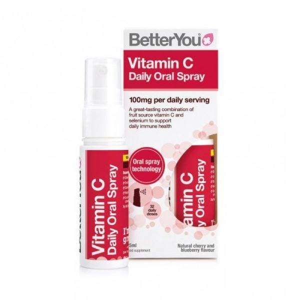 Vitamin C Daily Oral Spray, Natural Cherry and Bluberry - 25ml.