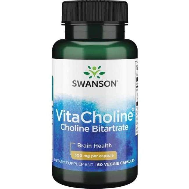 VitaCholine Choline Bitartrate, 300mg - 60 vcaps