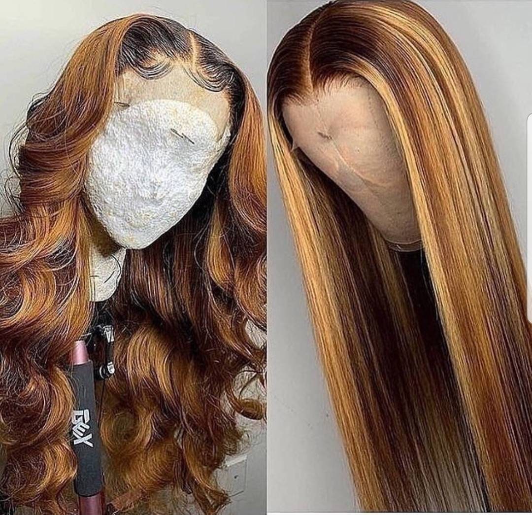 1B/30 Blended Color Pre Plucked 13x4 Frontal Lace Wig Human Hair