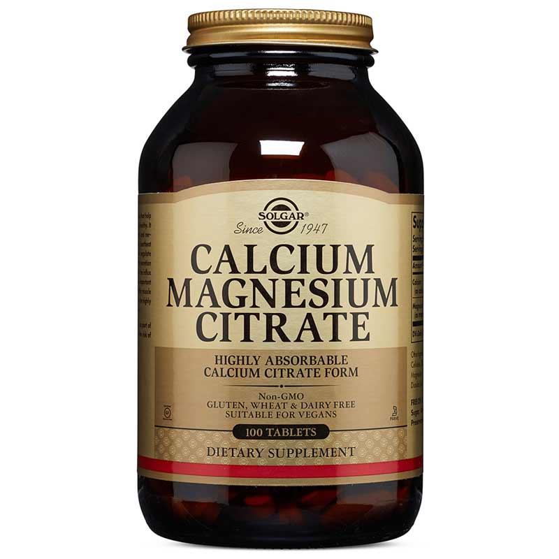 Solgar Calcium Magnesium Citrate 100 Tablets