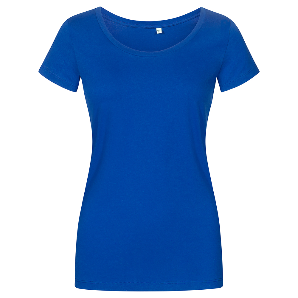 X.O Deep Scoop T-Shirt Plus Size Damen, Azurblau, XXL
