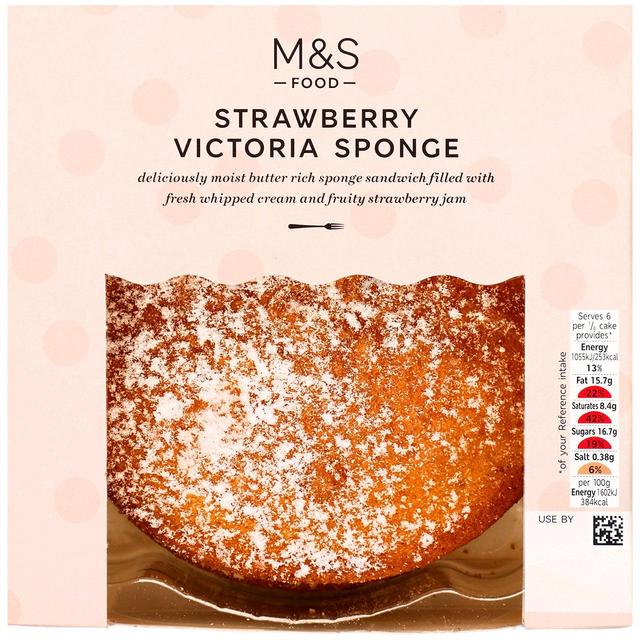 M&S Strawberry Victoria Sponge Sandwich