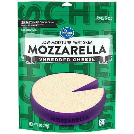 Kroger Shredded Mozzarella Cheese - 8.0 oz