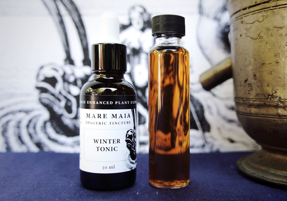 Winter Tonic Blend Spagyric Tincture - Alchemically Enhanced Plant Extraction