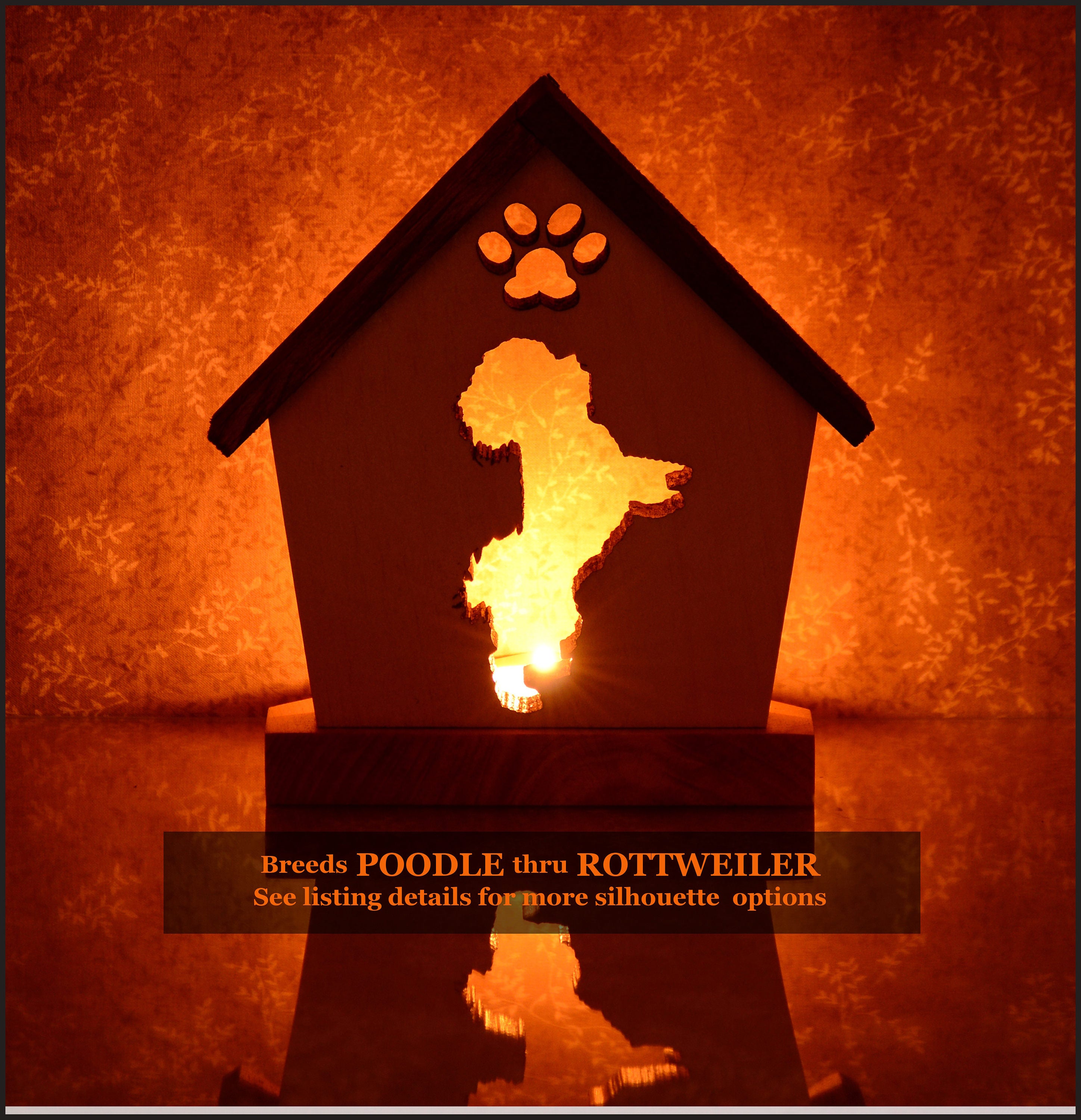 Personalized Gift For Dog Loverspet Memorialcandle Tealight Holder | Poodlepugrottweiler Unique Giftspet Sympathy