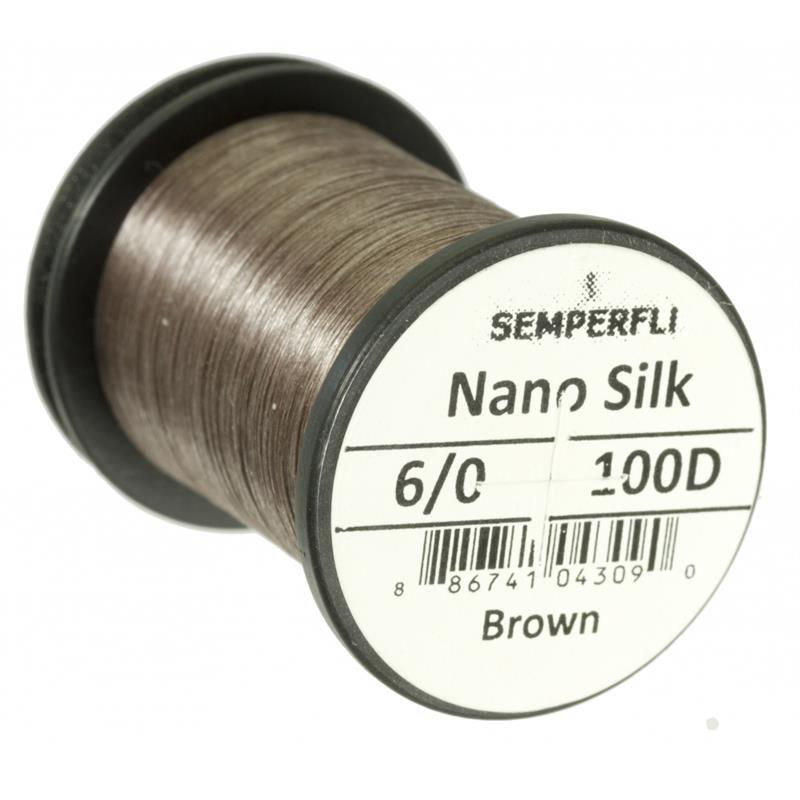 Semperfli Nano Silk Predator 100D 6/0 Brown
