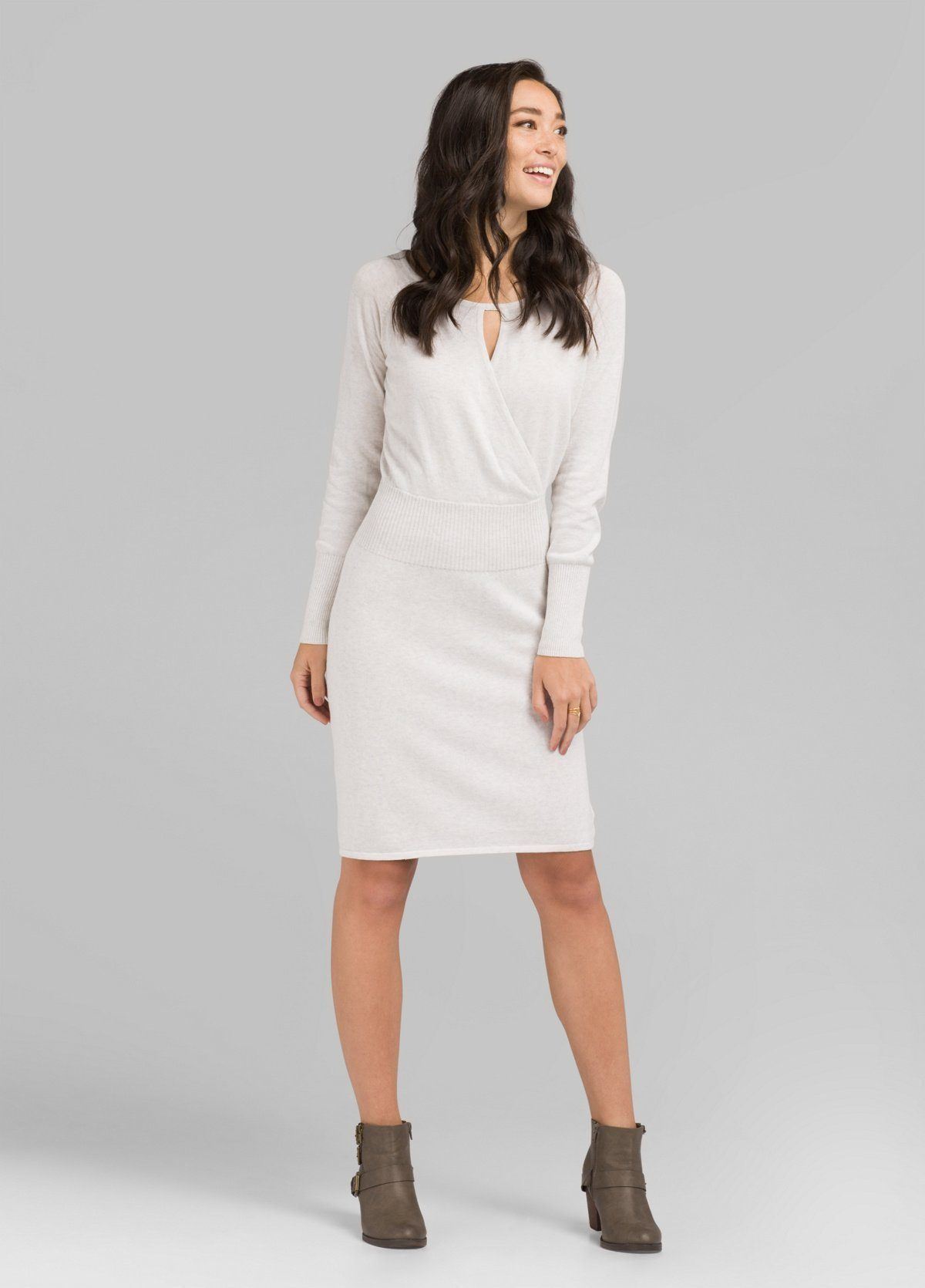 Prana Women's Sonatina Dress - 100% Organic Cotton, Moonlight Heather / XS