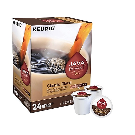 Java Roast Classic Blend Coffee, Keurig K-Cup Pods, Medium Roast, 24/Box (52968)