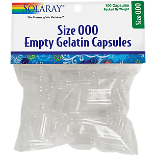 Empty Gelatin Capsules - Size 000 (100 Capsules)