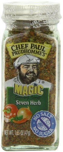 Chef Paul Prudhomme's Magic Seasoning Blends No Salt & No Sugar, Seven Herb, ...