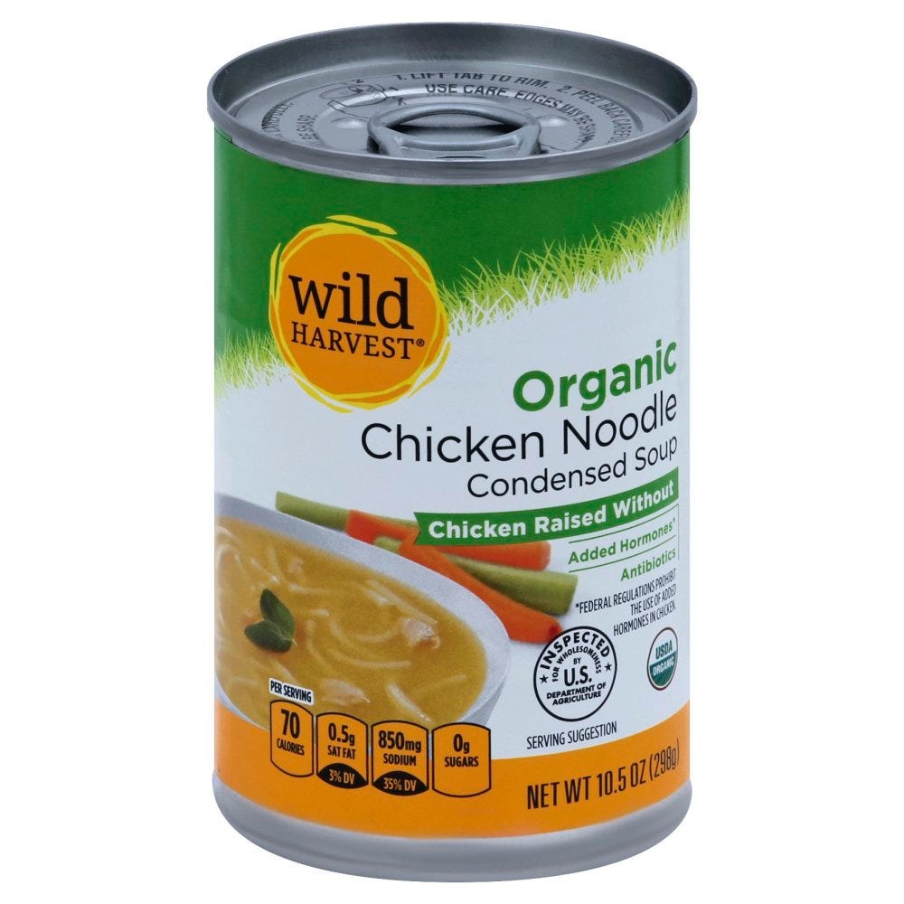 Wild Harvest Chicken Noodle Soup, Condensed - 10.5 oz