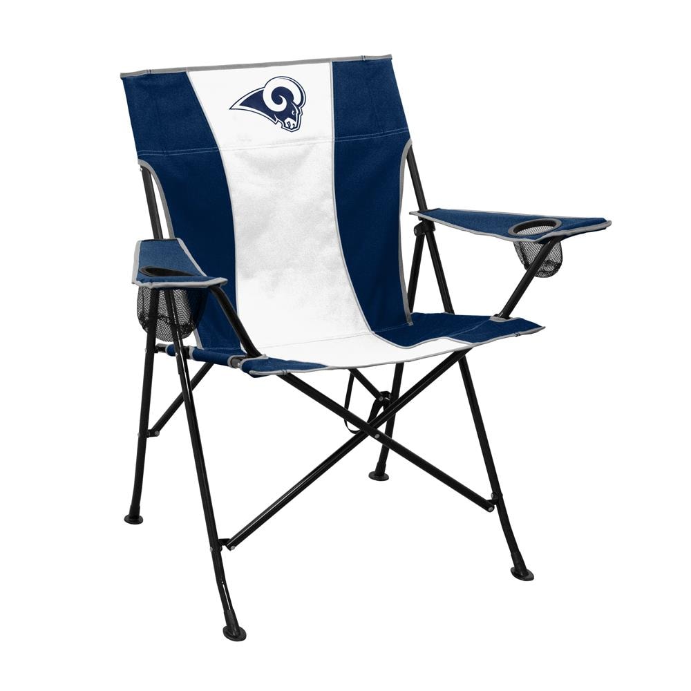 Logo Brands Los Angeles Rams Team Color Folding Tailgate Chair in Blue | 629-10P-1