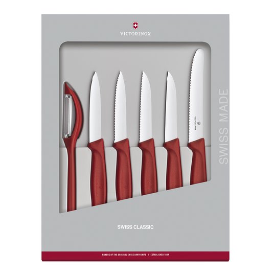 Victorinox - Swiss Classic Knivset 6 delar Röd
